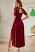 'Nereida' Short Sleeve Lace Dress - Celes Fashion